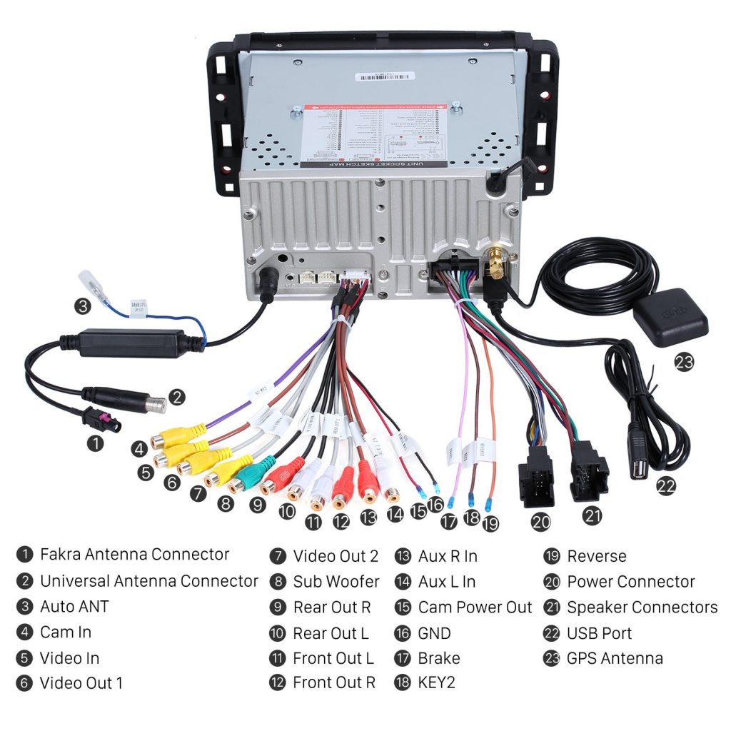 How to Install a 2007-2012 GMC Yukon Acadia Radio with Speakers Stereo ...